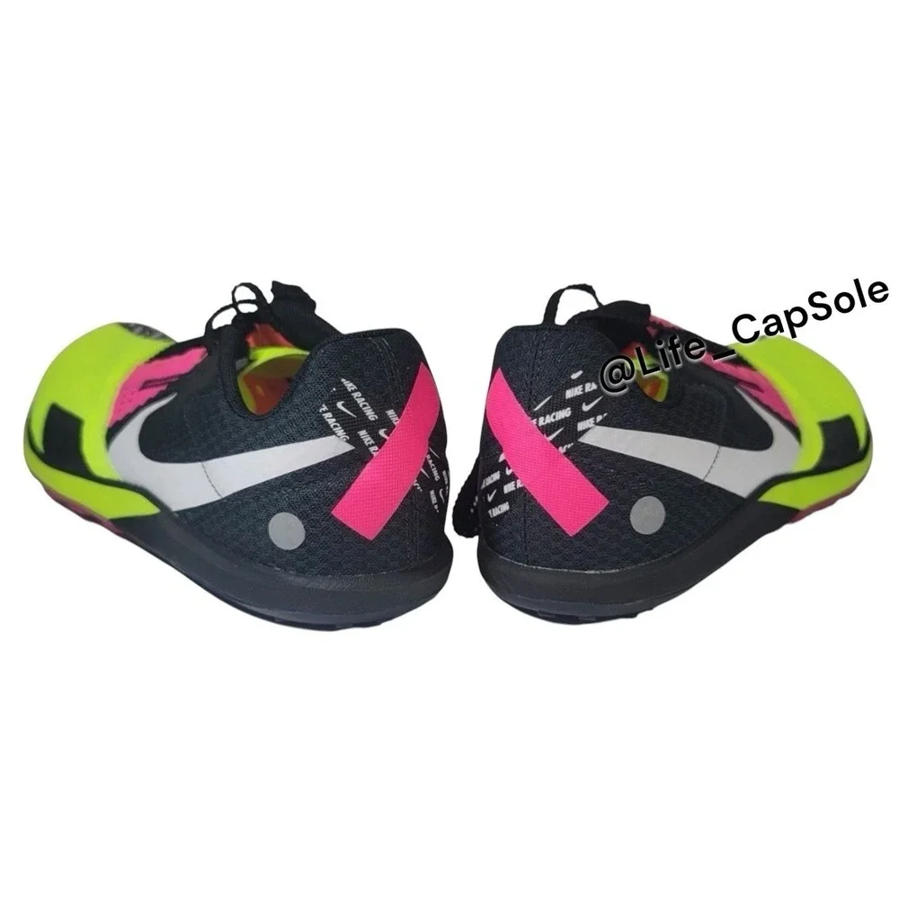 Men's 10 Nike‎ Rival XC 6 Cross-Country Spikes Volt/Black/Hyper Pink DX7999-700